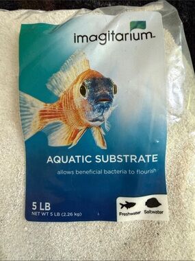 imagitarium White Sand Aquatic Aquarium Substrate